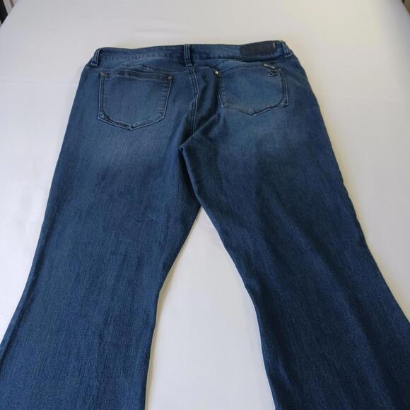 Seven7 Flare Women's Blue Cotton Blend Denim Bootcut Jeans Size 16 (36×32) - Picture 11 of 16